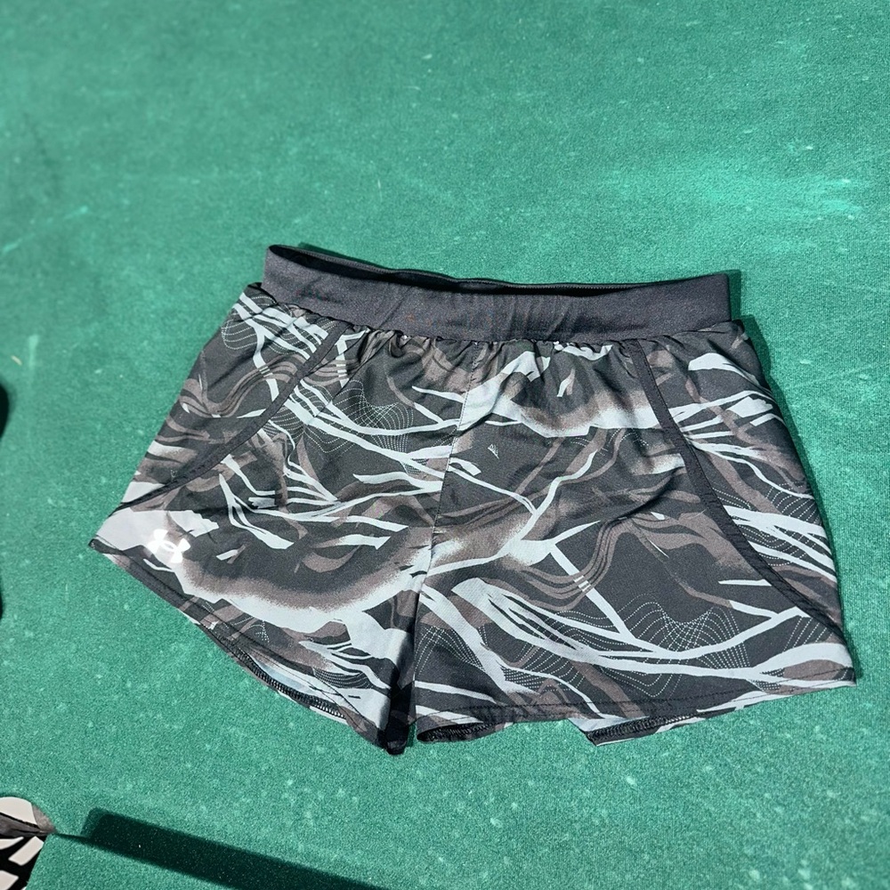 Under Armour Black and Gray Athletic Shorts